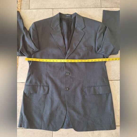 Champs Ralph lauren Men's Gray Striped Blazer Size 46R - Picture 6 of 8